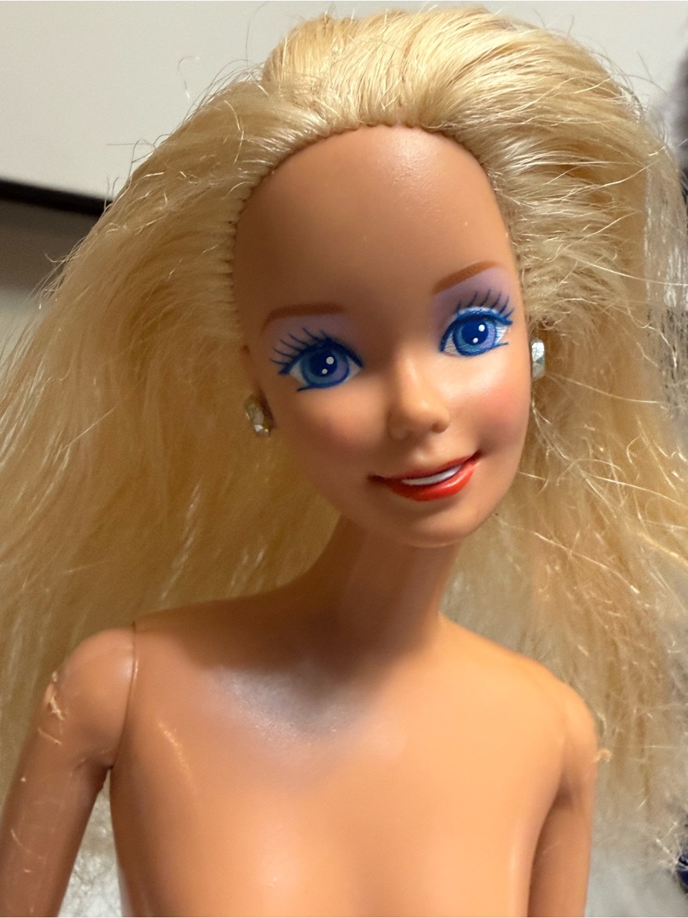 Barbie Mattel Vintage Blonde Barbie Doll Nude Bendable Legs BenT Arms